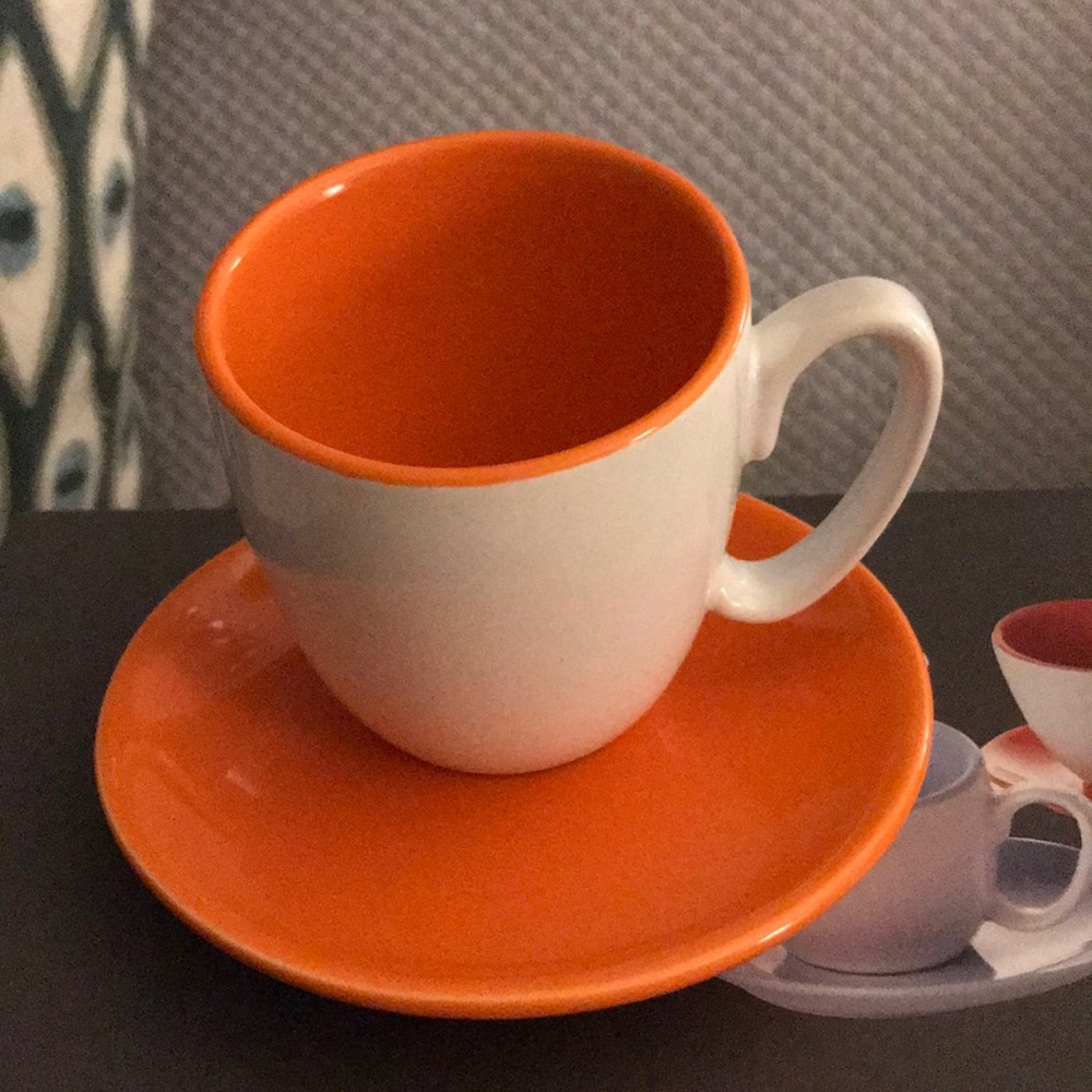 New espresso set in box